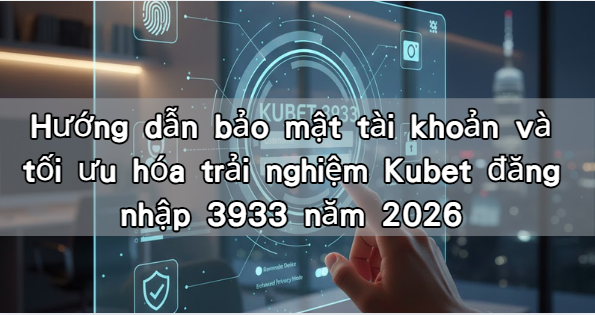 Hướng dẫn bảo mật tài khoản và tối ưu hóa trải nghiệm Kubet đăng nhập 3933 năm 2026